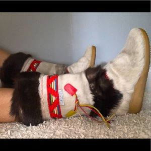 VINTAGE TECNICA FUR BOOTS!!
